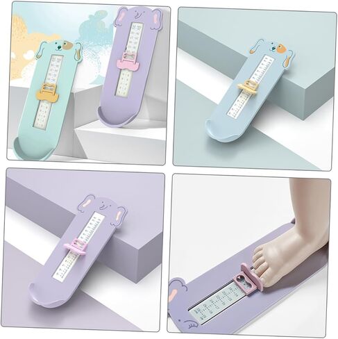 Boys and Girls Shoe Size Measurer 2-Piece Set Foot Measuring Device for Toddlers Accurate Infant Feet Sizer Tool for Baby Shoe Measurement Lightweight and Easy to Use in Saudi Arabia