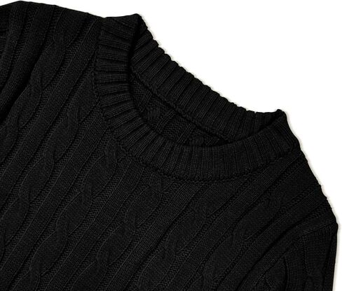 Girls' Sweaters Casual Long Sleeve Cable Knit Pullover Sweater Kids Fall Winter Crew Neck Jumper Top in Saudi Arabia