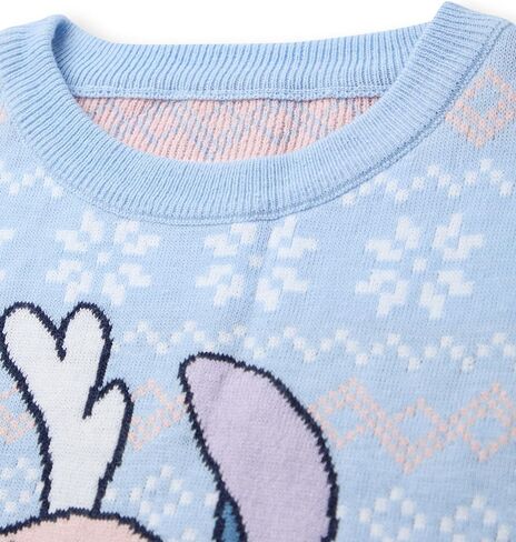 Disney Lilo & Stitch Kids Christmas Jumper | Graphic Knitted Sweater for Children | Festive Holiday Long Sleeve Knitwear Top in Saudi Arabia