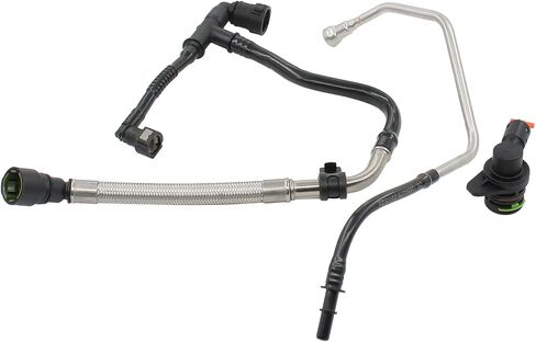 Drankcase Ventilation Ventilation Vent PCV Tube خرطوم وصمام لـ Cadillac 2.0 ATS 2013-16 ، CTS 2014-16 ، CT6 Chevrolet 2.0 Camaro 2016 ، Malibu 2013-15 ، Buick 2.0 Envision 2016-18 ، Regal 2014-17 in Kuwait