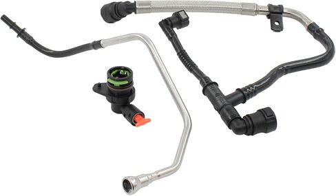 Drankcase Ventilation Ventilation Vent PCV Tube خرطوم وصمام لـ Cadillac 2.0 ATS 2013-16 ، CTS 2014-16 ، CT6 Chevrolet 2.0 Camaro 2016 ، Malibu 2013-15 ، Buick 2.0 Envision 2016-18 ، Regal 2014-17 in Kuwait