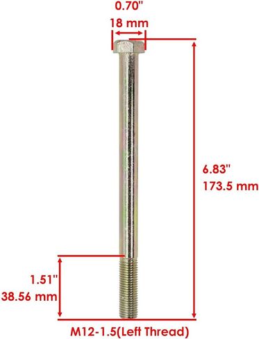 Powersports Replacement Parts for 7518868 Primary Clutch Bolt for Polaris Scrambler Sportsman Ranger Mod-C33C-1074 in Saudi Arabia