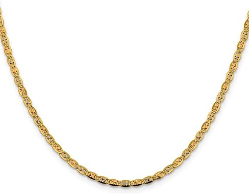 Diamond2Deal 14K Tri-Color Gold 2.75mm Valentino Necklace in Saudi Arabia