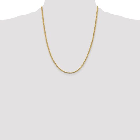 Diamond2Deal 14K Tri-Color Gold 2.75mm Valentino Necklace in Saudi Arabia