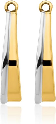 14K Solid Yellow Gold J Hoop Earring Jackets for Studs in Saudi Arabia