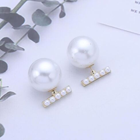 أذن أذن لؤلؤة خمر أقراط بوهو بيرل أقراط اللؤلؤة البار الأقراط in Kuwait