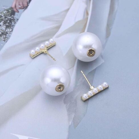 أذن أذن لؤلؤة خمر أقراط بوهو بيرل أقراط اللؤلؤة البار الأقراط in Kuwait