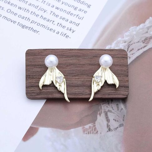 عتيقة الكريستال لؤلؤة الأذن سترة أقراط راينستون السمكة ذيل سترة أقراط الكريستال القلب أقراط بوهو بيرل تتدلى أقراط للنساء in Kuwait