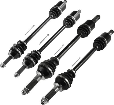 Caltric Front Rear Left Right Complete Cv Joint Axles Compatible with Polaris Ranger Crew 700 2008 2009 in Saudi Arabia