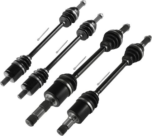 Caltric Front Rear Left Right Complete Cv Joint Axles Compatible with Polaris Ranger Crew 700 2008 2009 in Saudi Arabia