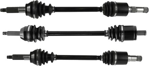 Caltric Front Rear Left Right Complete Cv Joint Axles Compatible with Polaris Ranger Crew 700 2008 2009 in Saudi Arabia