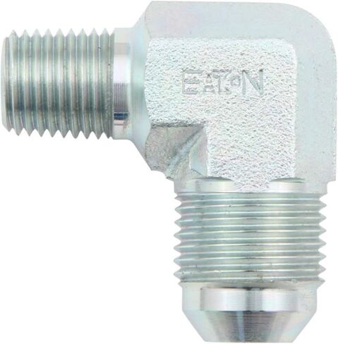 تركيب Aeroquip ، محول ، 90 درجة ، 8 رجل إلى 1/4 في NPT الذكور ، الفولاذ ، مطلي بالزنك ، كل منهما in Kuwait