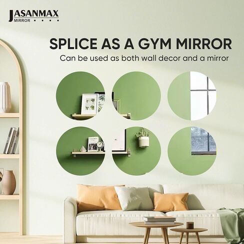 12Pcs 12inch Round Mirror Plates, Edges Polished, Round Mirrors for Centerpieces in Saudi Arabia