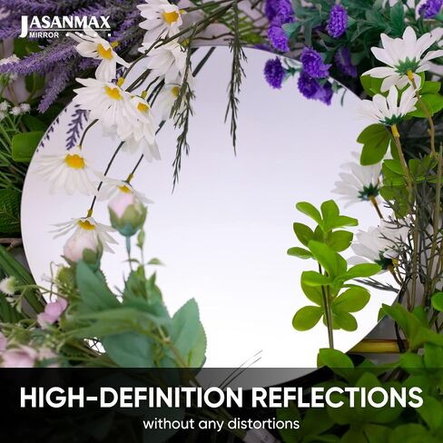 12Pcs 12inch Round Mirror Plates, Edges Polished, Round Mirrors for Centerpieces in Saudi Arabia