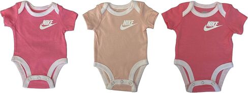 Nike Baby Bodysuits Set 3-Pack (Black/White/Grey, 3 Months) in Saudi Arabia