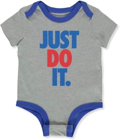 Nike Baby Bodysuits Set 3-Pack (Black/White/Grey, 3 Months) in Kuwait