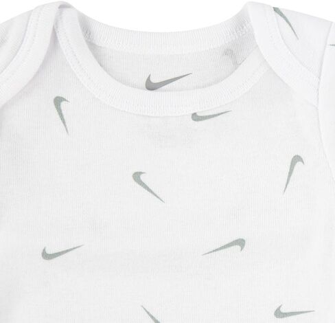 Nike Baby Bodysuits Set 3-Pack (Black/White/Grey, 3 Months) in Saudi Arabia