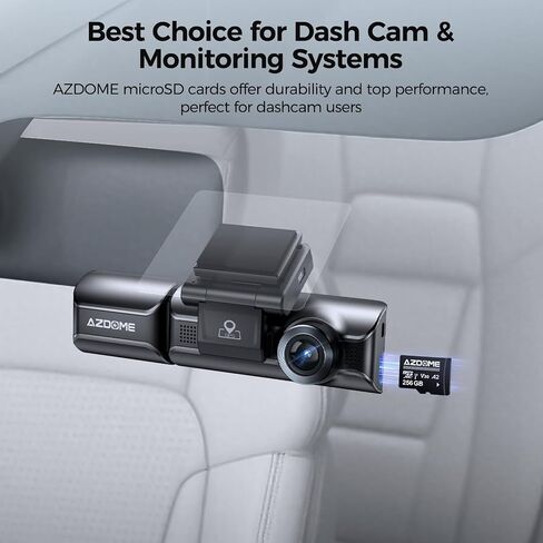 AZDOME 128GB Micro SD Card microSDXC Memory Card for AZDOME M550 GS63H Pro M63 M300 M300S M27 M17 M01 Pro PG19X Dash Cam Full HD & 4K UHD, U3, A2, V30 in Saudi Arabia