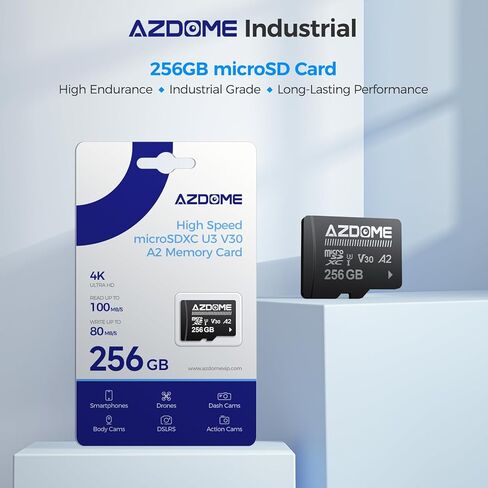 AZDOME 128GB Micro SD Card microSDXC Memory Card for AZDOME M550 GS63H Pro M63 M300 M300S M27 M17 M01 Pro PG19X Dash Cam Full HD & 4K UHD, U3, A2, V30 in Saudi Arabia