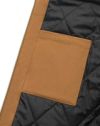 سترة HISEA للرجال فضفاضة تناسب البطة المغسولة النشطة سترة شتوية معزولة من القماش بغطاء للرأس مع جيوب in Kuwait