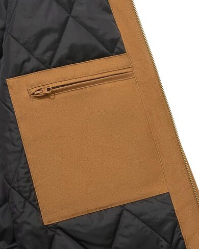 سترة HISEA للرجال فضفاضة تناسب البطة المغسولة النشطة سترة شتوية معزولة من القماش بغطاء للرأس مع جيوب in Kuwait