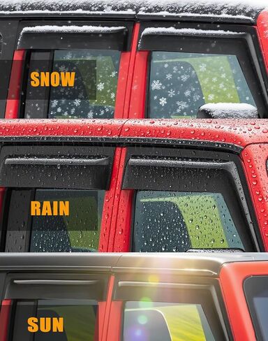 Side Car Window Visor Rain Guards Vent Deflectors for 2016-2022 Honda Civic Sedan, 4-Door Front Rear Sun Shades Window Vent Smoke 4pcs in Kuwait