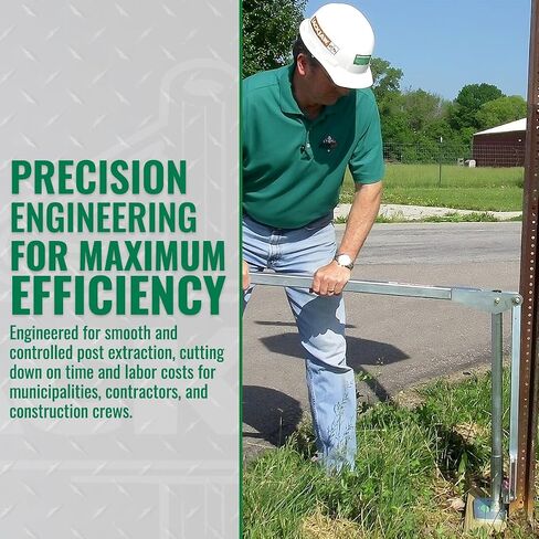 JACKJAW 300 U-Channel Sign Post Puller - Fast, Easy & Safe Removal for U-Channel Sign Posts, T Posts, and Ground Rods Ideal for Road Signs and More. in Saudi Arabia