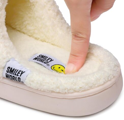 Smileyworld Wink و Smile Slippers for Kids Girls Boys Cute House Slippers Fuzzy Dark Non-Slip in Saudi Arabia