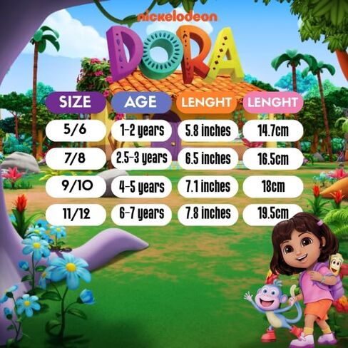 Josmo Girl Slippers-Sweethists Minnie Mouse Dora The Explorer Frozen Winnie Pooh Paw Patrol Lilo and Stitch (الأحجام: 3-4 أطفال / 5-10 صغار / 11-12 أطفال صغار) in Kuwait