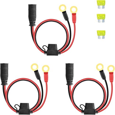 GC002 X-Connect M6 (1/4 ") مجموعة طرفي XL Eyelet Terminal Terminal ملحقات Noco Battery Charger Catteries Smart Charger Cable (3 عبوات) in Kuwait