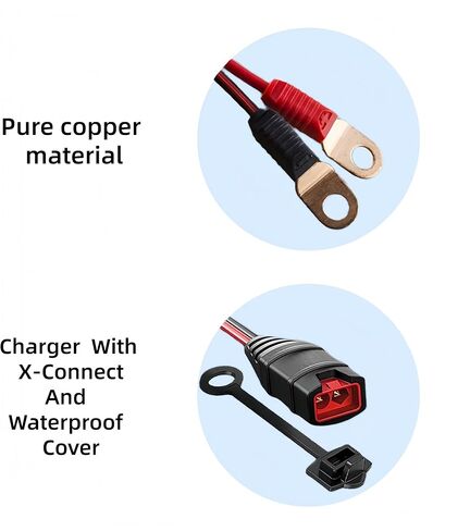 GC002 X-Connect M6 (1/4 ") مجموعة طرفي XL Eyelet Terminal Terminal ملحقات Noco Battery Charger Catteries Smart Charger Cable (3 عبوات) in Kuwait