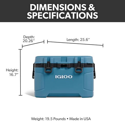 Igloo 52 Qt Trailmate Wheeled Cooler Modern Blue in Saudi Arabia