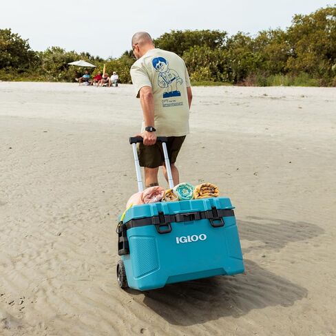 Igloo 52 Qt Trailmate Wheeled Cooler Modern Blue in Saudi Arabia