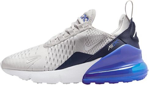 Nike Air Max 270 Big Kids 'Shoes (943345-041 ، رمادي شاسع/Hyper Royal/Thunder Blue/White) in Kuwait