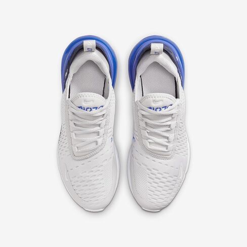 Nike Air Max 270 Big Kids 'Shoes (943345-041 ، رمادي شاسع/Hyper Royal/Thunder Blue/White) in Kuwait