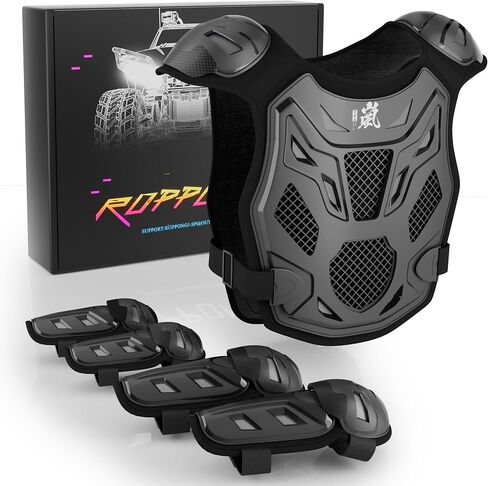 Kids Dirt Bike Gear - ROPPONGI Ran Series Thicken and Breathable Motocross Armor Suit for Boys and Girls, Youth Cycling Chest Protector for Mountain Biking and Motocross Riding in Saudi Arabia