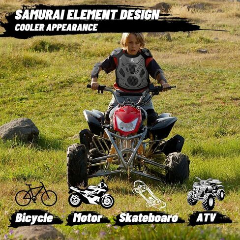 Kids Dirt Bike Gear - ROPPONGI Ran Series Thicken and Breathable Motocross Armor Suit for Boys and Girls, Youth Cycling Chest Protector for Mountain Biking and Motocross Riding in Saudi Arabia