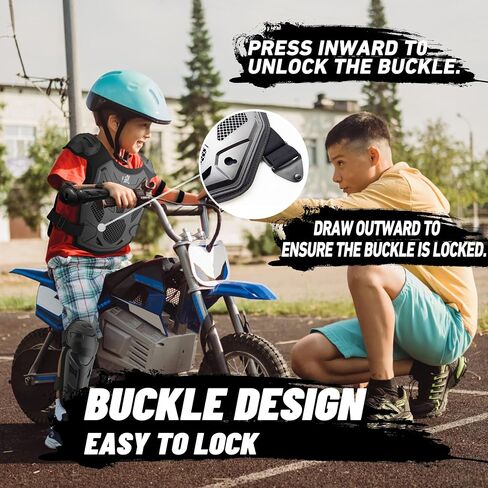 Kids Dirt Bike Gear - ROPPONGI Ran Series Thicken and Breathable Motocross Armor Suit for Boys and Girls, Youth Cycling Chest Protector for Mountain Biking and Motocross Riding in Saudi Arabia