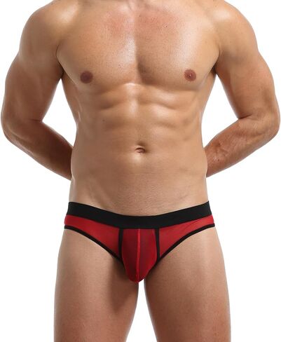 Men's Thong Underwear - Sheer Mesh T-Back Breathable & No Squeeze Design for Gym & Daily Wear in Kuwait