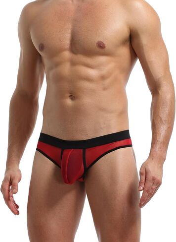 Men's Thong Underwear - Sheer Mesh T-Back Breathable & No Squeeze Design for Gym & Daily Wear in Kuwait