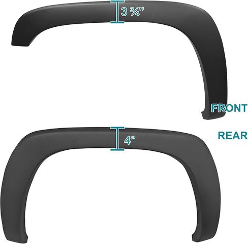 Spec-D Tuning 4PC Front + Rear Factory Style Fender Flares Compatible with 1999-2006 Chevrolet Silverado in Saudi Arabia