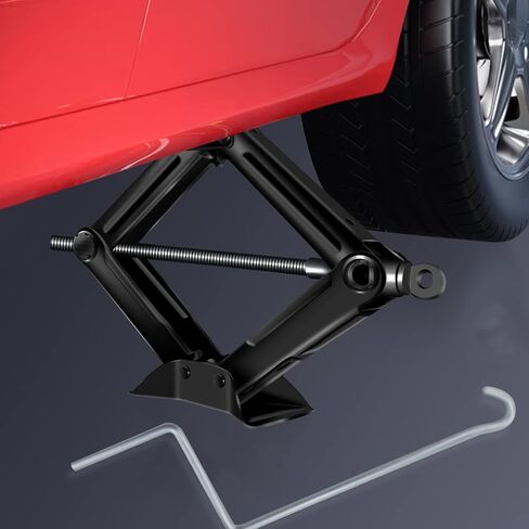 مجموعة Car Jack Kit ، مقص جاك ، مقص مقص للسيارة 2 طن (4409 رطل) مجموعة أدوات أدوات إطارات جاك أدوات Universal مع مقبض كرنك ، مقبس رفع ثقيل ، مجموعة متغيرة الإطارات المحمولة لسيارة شاحنة السيارة سيار in Saudi Arabia