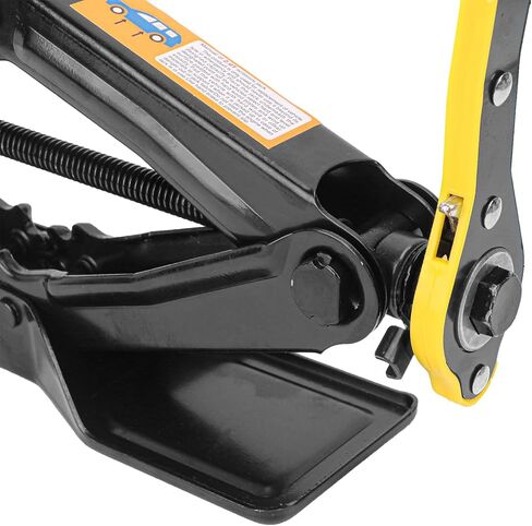 جاك المقص الأسود للسيارة - 2 طن من الصلب القوي المصعد مع جهد التوفير مقبض Ratchet ، وسعة 2 طن ، و Universal Car Emergency & Jack Tool Kit للسيارات والشاحنات in Kuwait