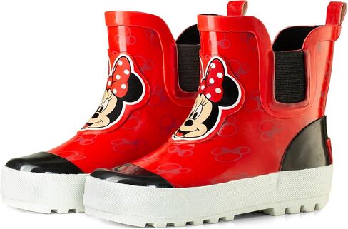 Disney Mickey Mouse Kids' Mid-Height Waterproof Rubber Boots – Easy Slip-On – Boys and Girls – Toddler/Little Kid Sizes in Saudi Arabia