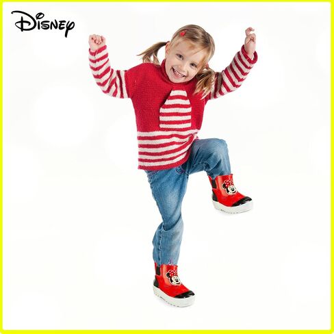 Disney Mickey Mouse Kids' Mid-Height Waterproof Rubber Boots – Easy Slip-On – Boys and Girls – Toddler/Little Kid Sizes in Saudi Arabia