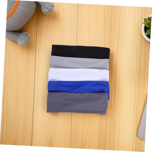 5pcs Elastic Moisture Wicking Hairbands for Youth Boys Suitable for Football Basketball and Outdoor Activities Snug Fit Stylish Design in Saudi Arabia