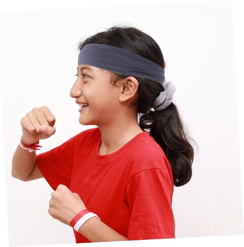 Toyvian 5pcs Breathable Elastic Sweatbands for Outdoor Running Basketball Football and Sports Activities for Teenagers in Saudi Arabia