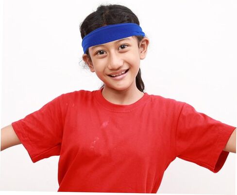 Toyvian 5pcs Breathable Elastic Sweatbands for Outdoor Running Basketball Football and Sports Activities for Teenagers in Saudi Arabia