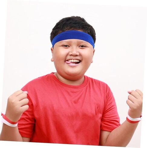 Toyvian 5pcs Breathable Elastic Sweatbands for Outdoor Running Basketball Football and Sports Activities for Teenagers in Saudi Arabia