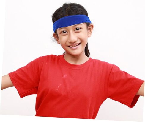 Kisangel 5pcs Elastic Sweat Wicking Hairbands for Youth Football Basketball Running Breathable Stylish Design for Boys in Saudi Arabia